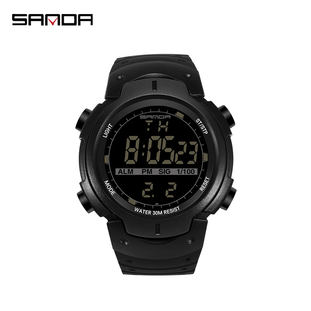 

SANDA Watch Fashion Large Dial Men Watches Personality Multi-Function Waterproof Electronic Watches Student Outdoor Sport Watch