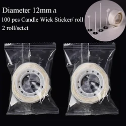 Premium Candle Wicks for DIY Candle Making - Soy Wax Core and Woven Cotton (2 roll)