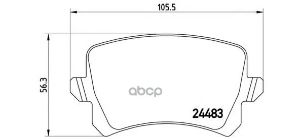 Колодки Тормозные Vw Passat/Sharan 10-/Tiguan 07-/Seat Alhambra 10- Задние Brembo P85109 Brembo арт. P85109