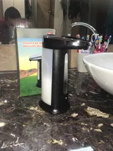 Dispensador de jabón líquido sin contacto, dispositivo automático, manos libres, bomba para baño y cocina, con sensor inteligente, 400ML