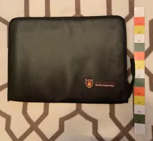 Carpeta de archivos a prueba de fuego bolsas de documentos de acordeón 14,3x9,8 pulgadas tamaño A4 12 bolsillos no pican recubierto de silicona seguro y resistente al fuego