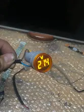 Mini voltímetro Digital redondo de 22mm, medidor de voltaje de CA 12-500V, Monitor de potencia, indicador LED, lámpara piloto, bricolaje