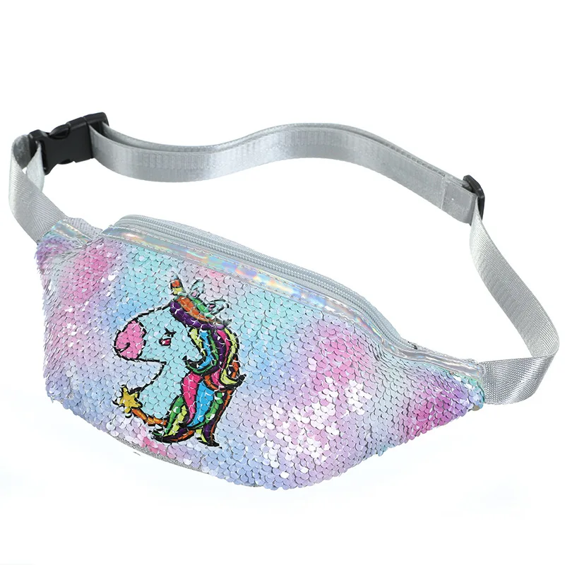 New Arrival Children Chest Packs Unicorn Fanny Pack Children Waist Pack Belly Bags Toy Pouch - Color: 9