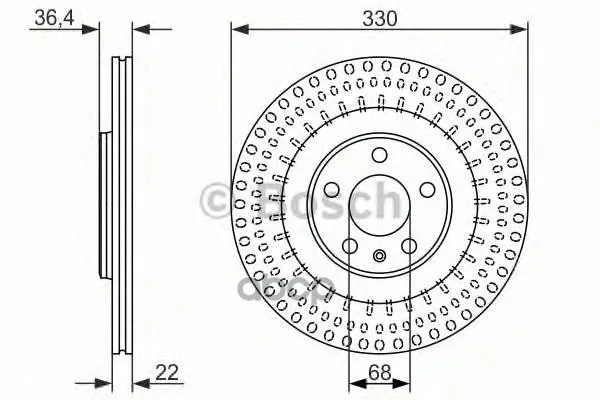 Тормозной Диск Задний Bosch арт. 0986479750