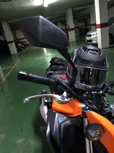 Scooter Rearview-Mirrors Carbon-Fiber Electrombile Lmodri E-Bike 10mm 8mm Convex Back-Side