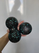 Lacrosse-pelota de masaje de cacahuete, bola ligera de alta densidad para Fitness, pelota de Yoga y masajes, alivia el dolor