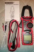 Habotest HT206D AC DC 600V 600A Ohm, Hz temperatura medidor de pinza Digital multímetro pinza amperimetrica