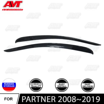 

Window deflectors for Peugeot Partner 2008~2019 car styling wind deflector guard auto vent visor rain guards cover