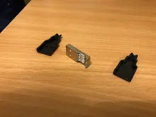 New 10pcs Type A Male USB 4 Pin Plug Socket Connector With Black Plastic Cover