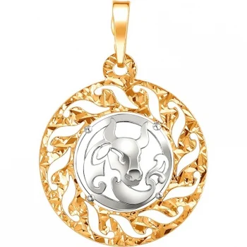 

Esthete pendant "Taurus" made of silver with gilding