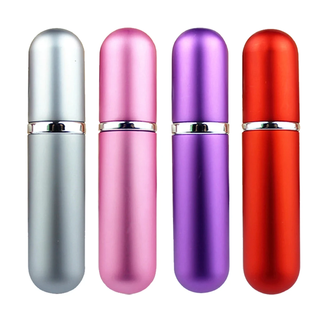 

5ml Refillable Mini Perfume Spray Bottle Aluminum Empty Spray Atomizer Portable Travel Cosmetic Container Perfume Carry-on Small