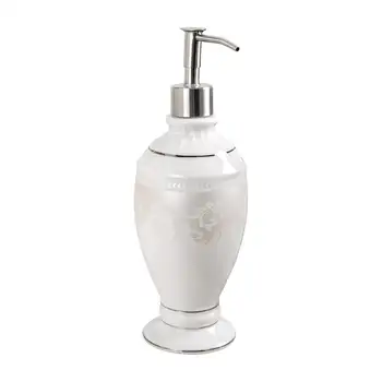 

Liquid soap dispenser desktop Wess "elegance" ceramics color White