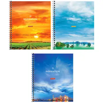 

Notebook on the comb Artspace "travel. Sky Landscape "cage A5 96L