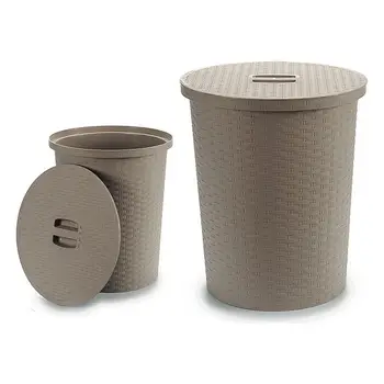 

Laundry Basket Beige (35 x 38,5 x 35 cm) 25 L