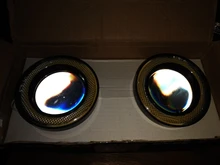 LED DRL Driving-Lights Fog-Lamp Angel-Eyes Pink Universal Yellow Blue 64mm 12V White