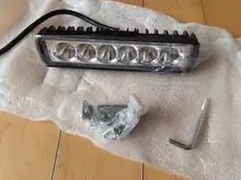 1PC 2PCS 6 inch Led Light Bar Offroad Flood Spot Work Light 18W Led Working Lights Car