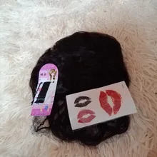 AILIADE-Peluca de cabello humano con flequillo, aumento de la cantidad de cabello en la parte superior de la cabeza para cubrir el cabello blanco