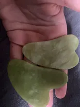 Verde Natural Jade Guasha Desguace de Gua masajeador Sha cara Meridian desguace placa pieza masaje brazo masaje herramienta