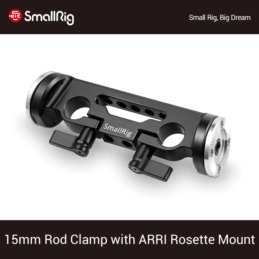 

SmallRig 15mm Rod Clamp with 31.8mm Diameter ARRI Rosette Mount For 15mm Rod Shoulder Support Rail Rig - 1898