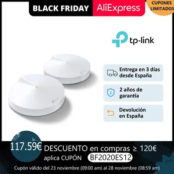 

TP-LINK Deco M5, 2 point access Pack, stable speed up to 1267Mbps, Alexa Compatible, wiFi Mesh, up to 200 m2, new