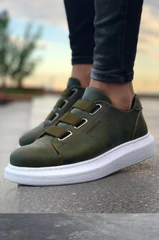 

LEATHER Chekich CH253 IT Men 'S Shoes HAKİ K & A 392016350