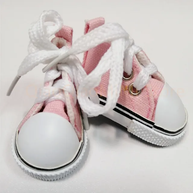 Adollya BJD Doll Accessories 5cm Shoes High Top Canvas Sneakers Fashion Casual Shoes for Doll BJD Suitable for 1/6 Dolls 3