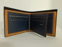 Cartera de cuero sintético para hombre, cartera masculina de cuero sintético de marca de lujo, Estilo Vintage, monedero, tarjetero, portatarjetas