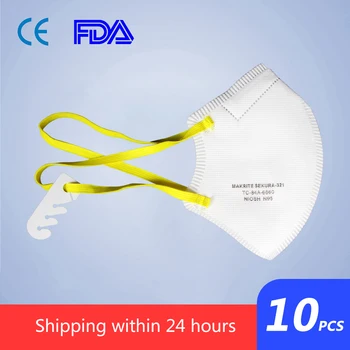 

New 10 Pcs N95 CE Certification Face Mask FFP3 Mouth Niosh KN95 Mask Anti Smog Strong Protective Than FFP2