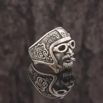 

925 Sterling Biker Model Silver Ring Turkish Premium Quality Handmade Jawelery