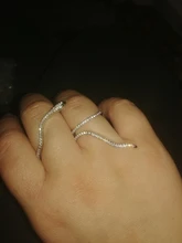 Party Jewelry Crystal-Rings Snake-Shape Adjustable Cool Weddings FYUAN Women Bijoux