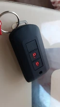 De silicona remoto caso clave Fob de la piel de la cubierta de la manga de la chaqueta para Mitsubishi L200 ASX Outlander Eclipse Cruz Pajero Sport Lancer