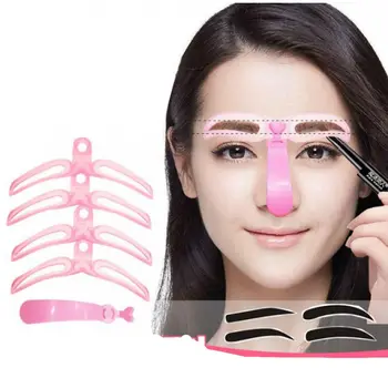 

8Pcs/Set Eyebrow Stencils Explosion Models Thrush Three-Dimensional Eyebrow Drawing Shaper Auxiliary Makeup Tools