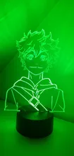 Led-Night-Light Table-Lamp Hinata-Figure Manga Gadget Bedroom-Decor Acrylic Anime Haikyuu