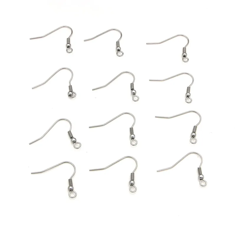 

Крючок для сережек из нержавеющей стали, фурнитура для изготовления ювелирных изделий «сделай сам», 20 х2, 4 мм, 10 шт.