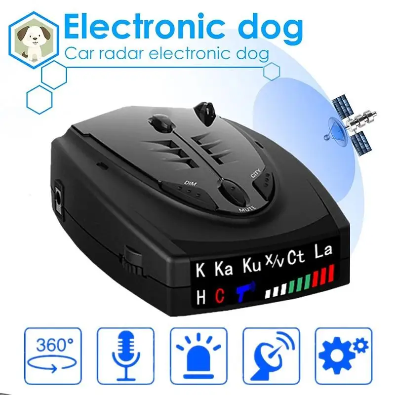 Auto Car Anti Radar Detector For Vehicle Radar Speed Voice Alarm