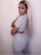 Facebeauty-mechones de pelo liso Remy brasileño degradado, rubio oscuro, 1B 613, paquete de 3/4 con cierre Frontal de malla de 13x4, pieza media gratis