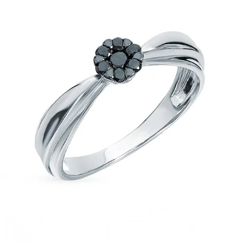 

Gold ring with diamonds sunlight sample 585 test