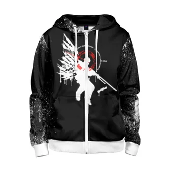 

Children's sweatshirt 3D with zipper CS: GO-cache graffiti