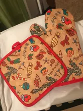 Party-Decoration-Supplies Gloves Kitchen-Mat Dining Christmas-Baking Natal Xmas New-Year