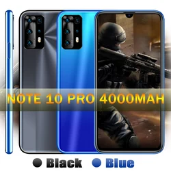 Smartphones Note 10 Pro LTE 4000mAh Android 7.0 4GB RAM 64GB ROM 13MP Full Screen Cheap Cellphone Face ID Unlocked Mobile Phones