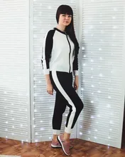 Tracksuits Women Cardigan Sweater Waist-Pants Spring Two-Piece-Sets Knitted White Fashion