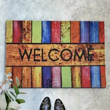 Дверной коврик-Дверной Коврик для помещений-Дверной матовый резиновый матовый-Дверной Коврик для помещений | Добро пожаловать Цвет 45X70 см