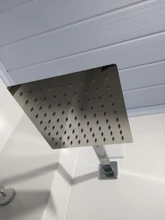 EVERSO-Cabezal de ducha de lluvia de acero inoxidable, ultrafino, acabado cromado, redondo y cuadrado, 12/10/8/6/4 pulgadas