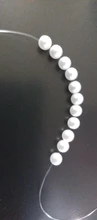 Cuentas de perlas redondas y sueltas de ABS para fabricación de joyas, manualidades de joyería, DIY, blanco y beige, cuentas para ropa, 4/6/8/10/12/14/16mm