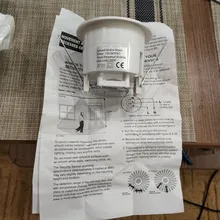 Interruptor de Sensor de movimiento PIR para techo, Mini interruptor infrarrojo IR de inducción, controlador para luz LED, 220V de CA, 360 grados