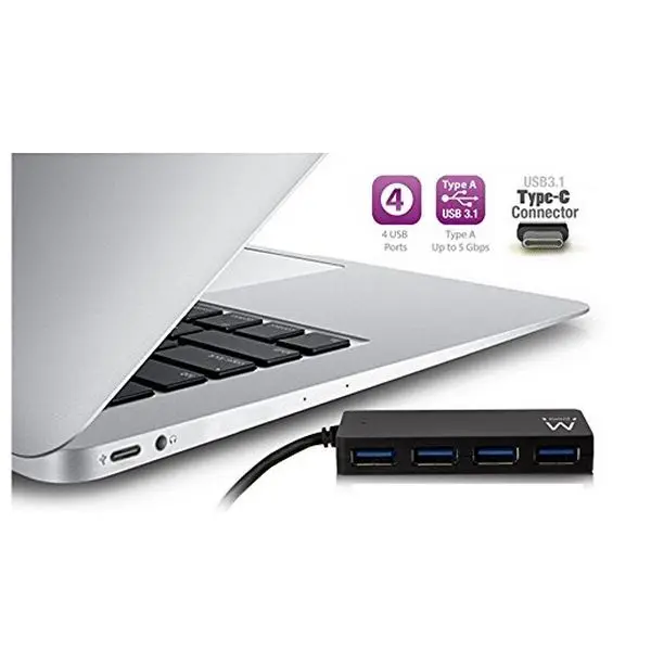 Usb-хаб ewwent EW1135 4 x USB 3,1 Plug and Play