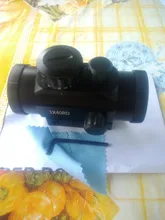 Mira telescópica para Rifle de caza táctica, visor óptico de 11mm y 20mm, punto rojo 1X40RD