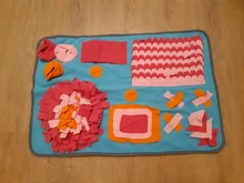 Puzle de alimentación lenta para perros y mascotas, colchoneta de entrenamiento de alimentación lenta, para olfatear esterilla, comedero suave para gatos de juguete graciosos