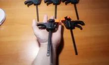 Abrazadera F para Barra de carpintería, herramienta de tornillo de mano, liberación rápida de trinquete, 4 pulgadas, 3/4/5 Uds.