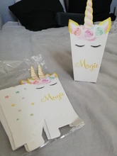 Cookies-Bags Shower-Supplies Popcorn-Box Unicorn Party-Paper Birthday-Party-Decorations